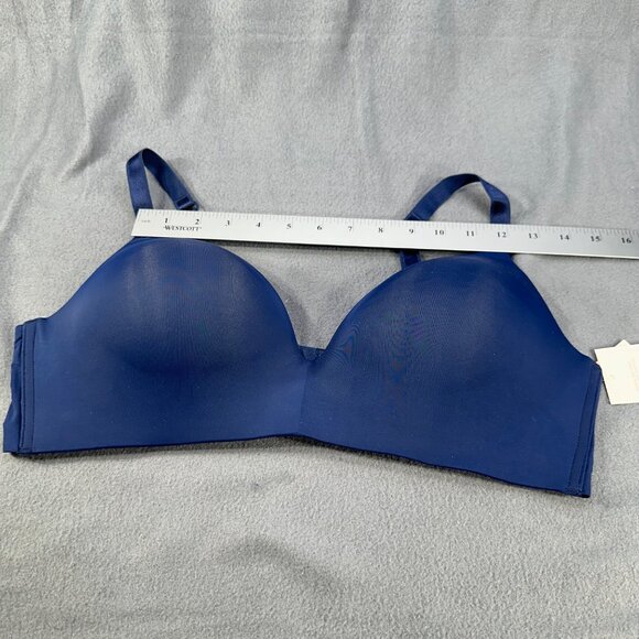 Auden Women's Sz 40D Nursing Bra Lightly Lined Wireless Two Way Straps Blue New - Picture 7 of 14